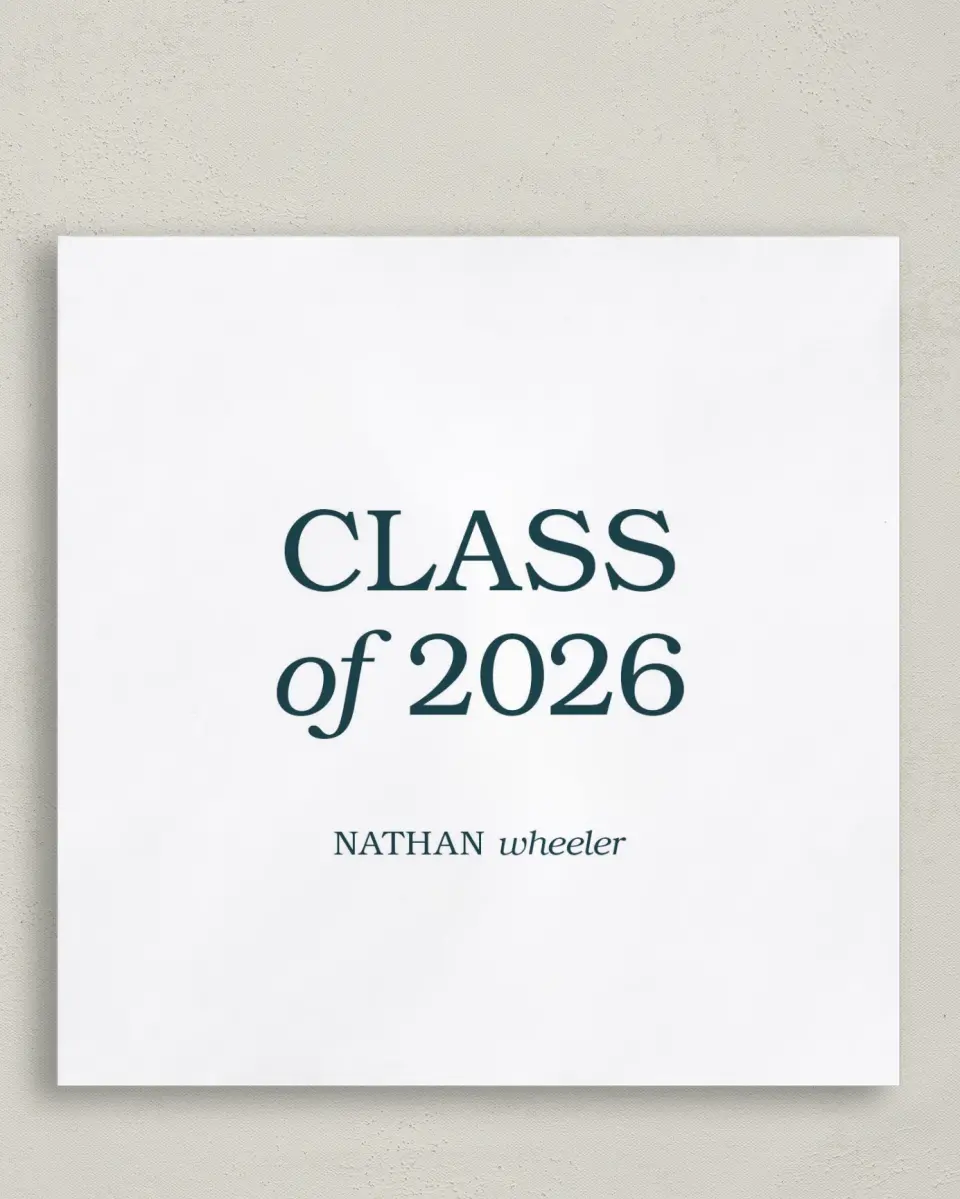This is a 6½" x 6½" Graduation Napkin called Sky's the Limit printed in full color