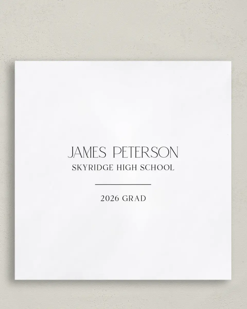 This is a 6½" x 6½" Graduation Napkin called Most Classic printed in full color