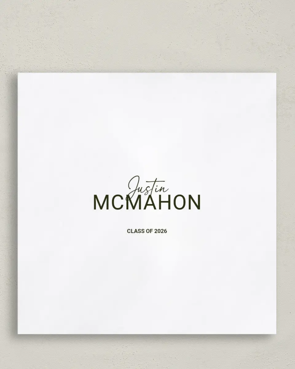 This is a 6½" x 6½" Graduation Napkin called Forward Bound printed in full color