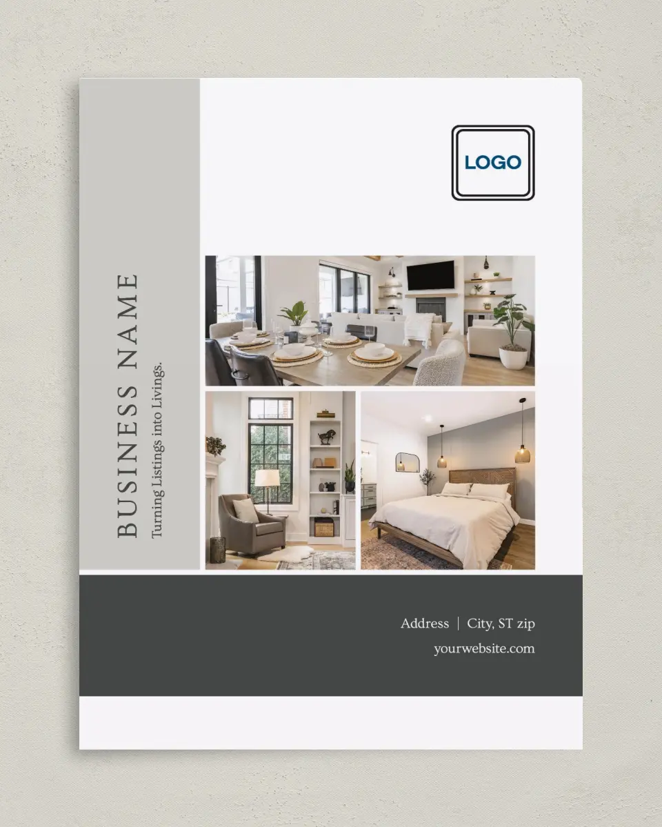 This is a 9" x 12" Custom Presentation Folders with Single Pocket called Sleek Perspective printed in full color on Gloss Finish paper