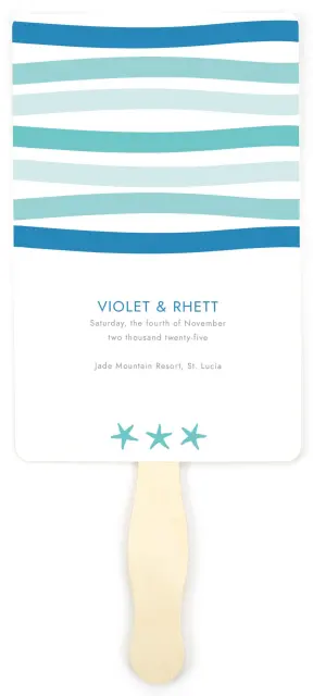 Making Waves: Wedding Program Fans