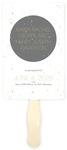TRULY, MADLY, DEEPL - Wedding Program Fan