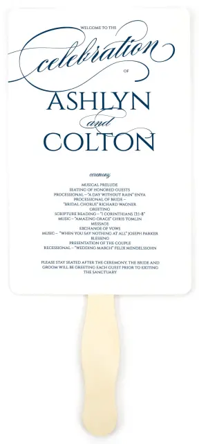 GLAM DISTRICT - Wedding Program Fan