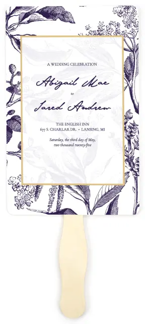 DELICATE IMPRESSION: Wedding Program Fans