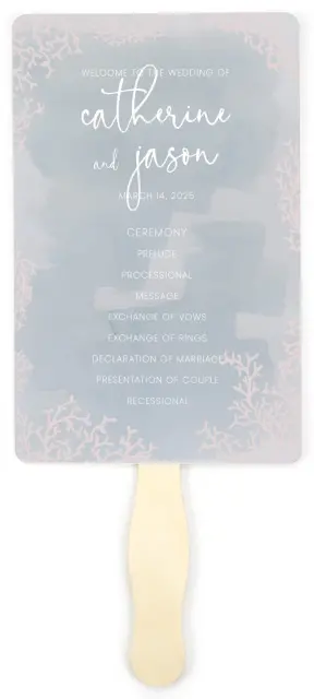 Enchanting Sea | Wedding Program Fans