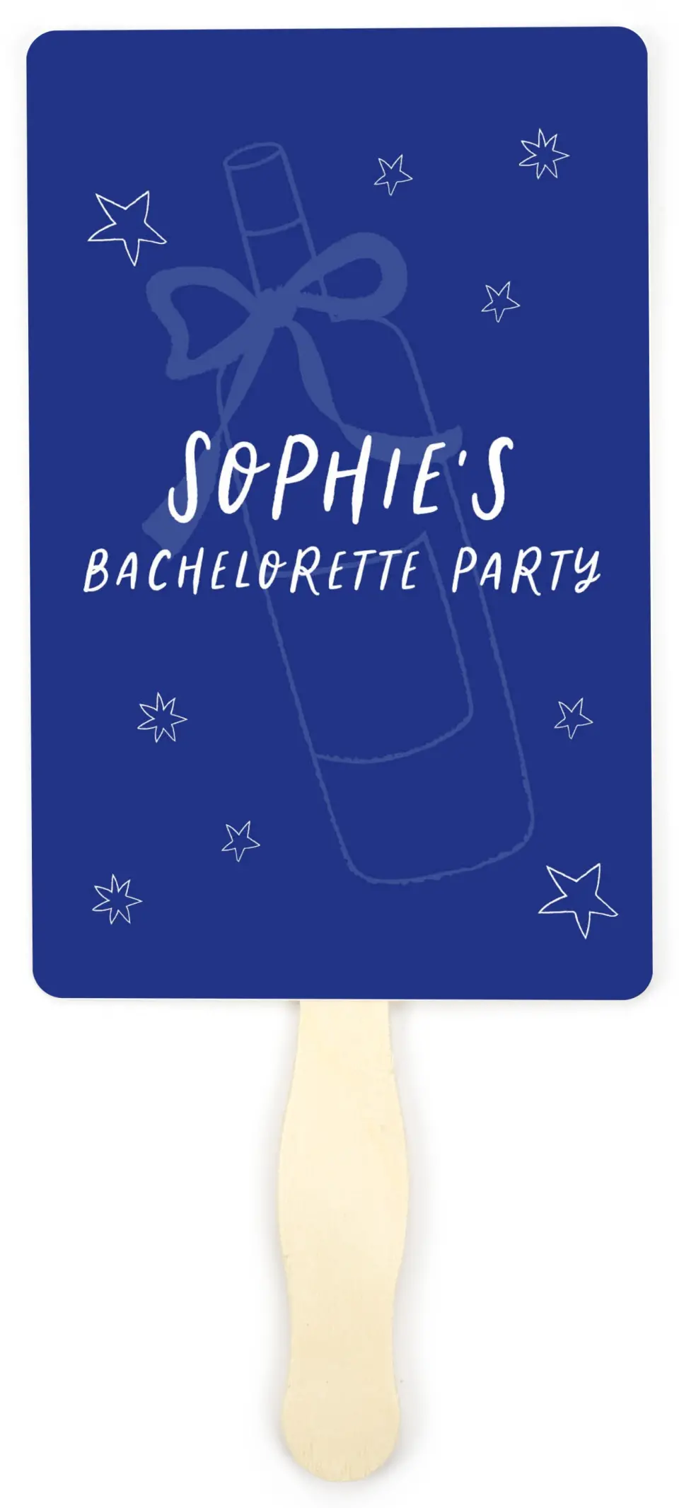 This is a 5" x 7⅞" Bachelorette Party Thank You Card called Wine & Boards printed in full color on Premium Smooth paper