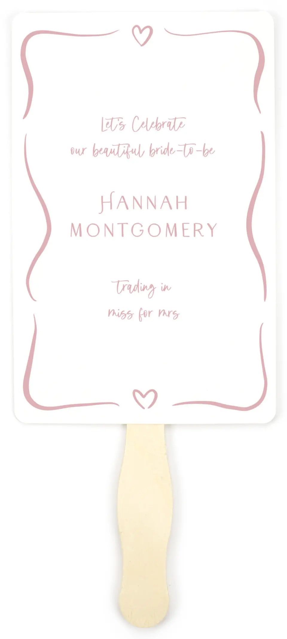 This is a 5" x 7⅞" Bachelorette Party Thank You Card called Going to the Chapel printed in full color on Premium Smooth paper