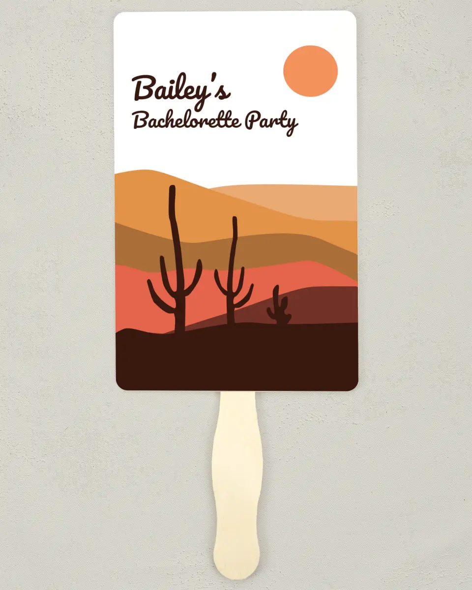 This is a 5" x 7⅞" Bachelorette Party Thank You Card called Elevated Love printed in full color on Premium Smooth paper