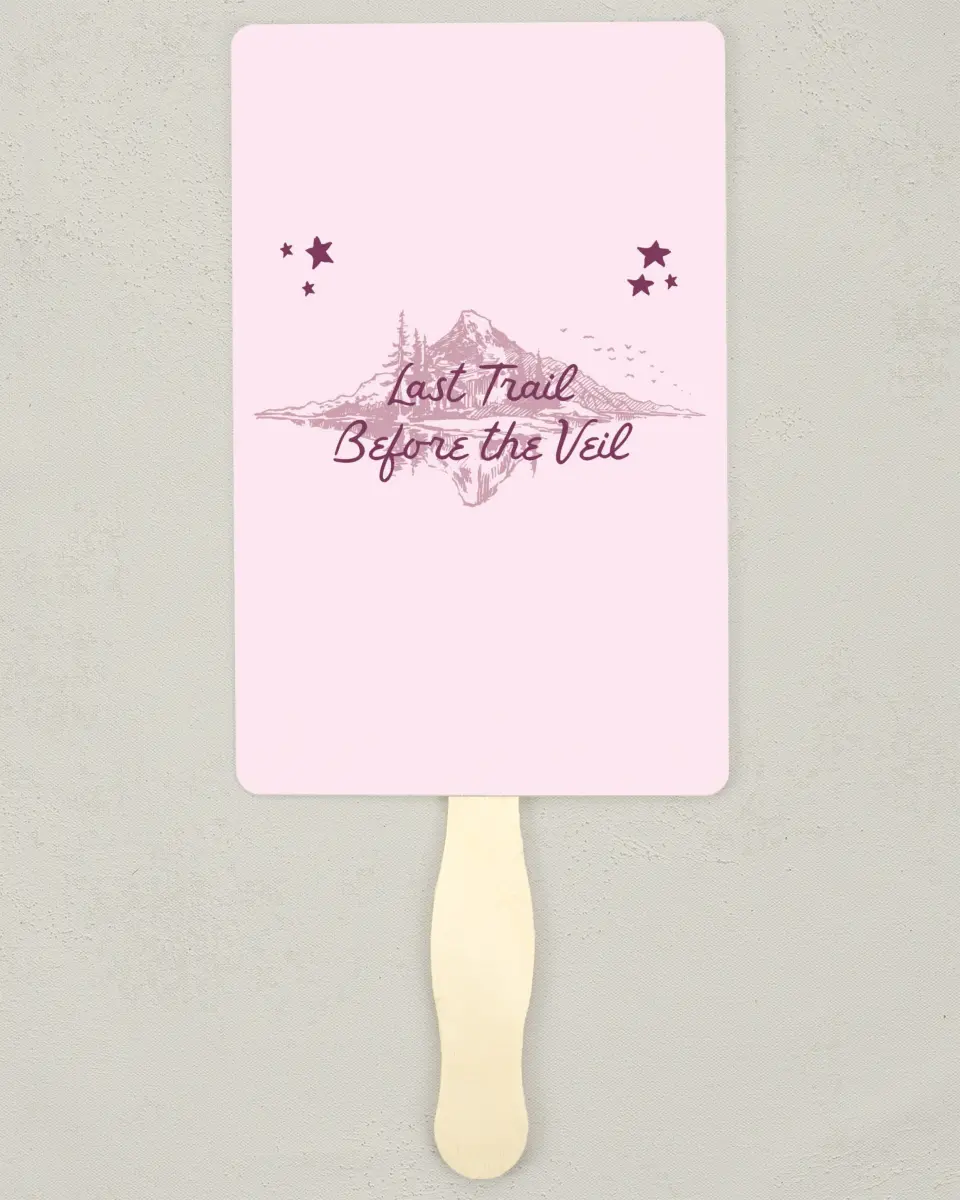 This is a 5" x 7⅞" Bachelorette Party Thank You Card called Last Trail printed in full color on Premium Smooth paper