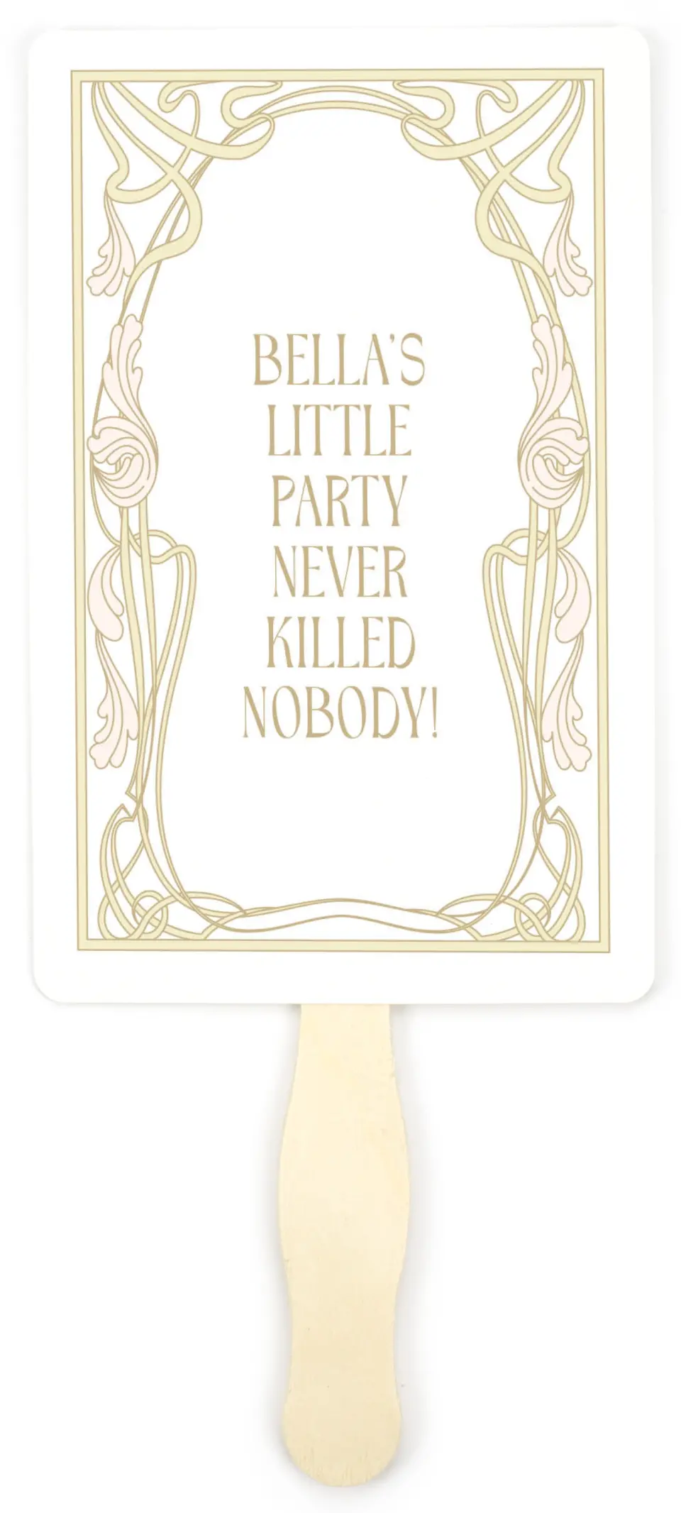 This is a 5" x 7⅞" Bachelorette Party Thank You Card called Gatsby and The Girls printed in full color on Premium Smooth paper