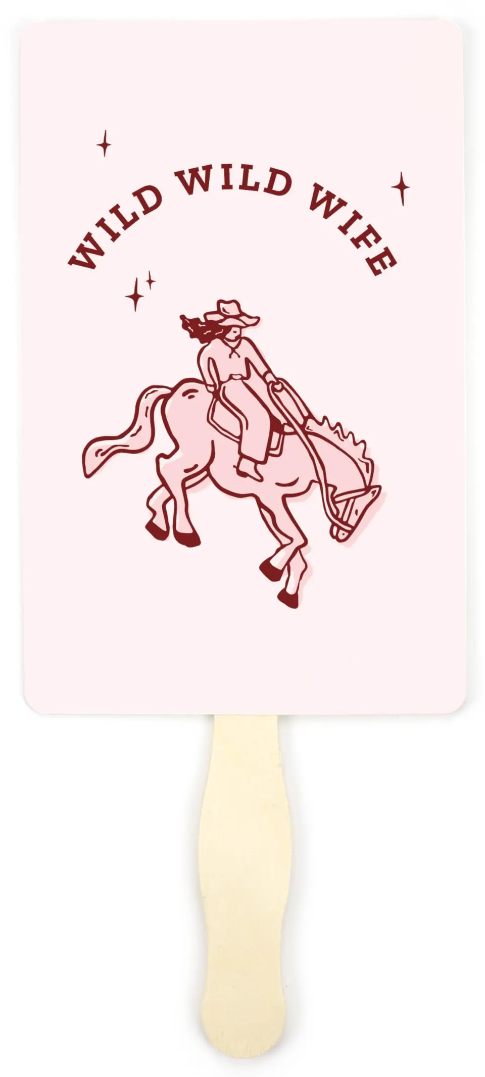 This is a 5" x 7⅞" Bachelorette Party Thank You Card called Wild Wild Wife printed in full color on Premium Smooth paper