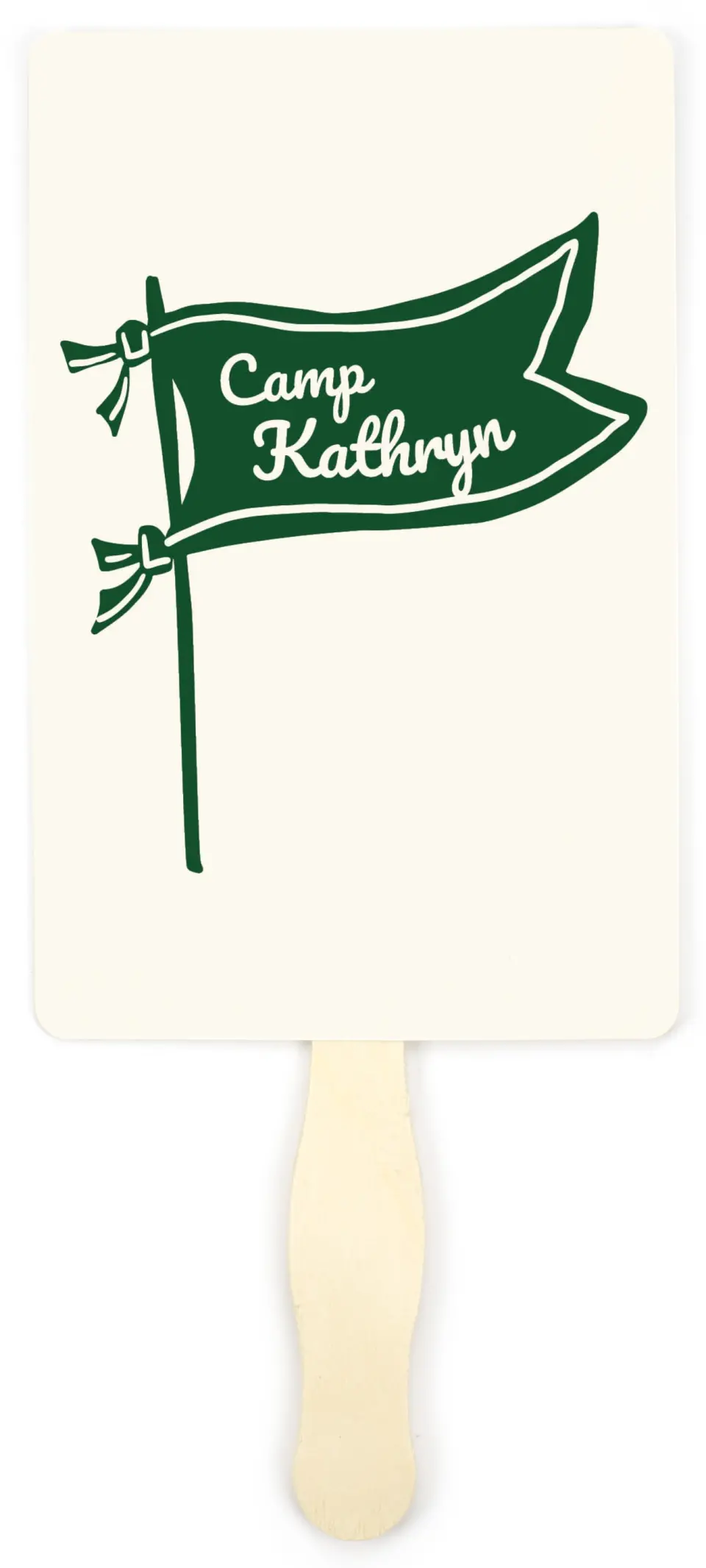 This is a 5" x 7⅞" Bachelorette Party Thank You Card called Camp Bach printed in full color on Premium Smooth paper