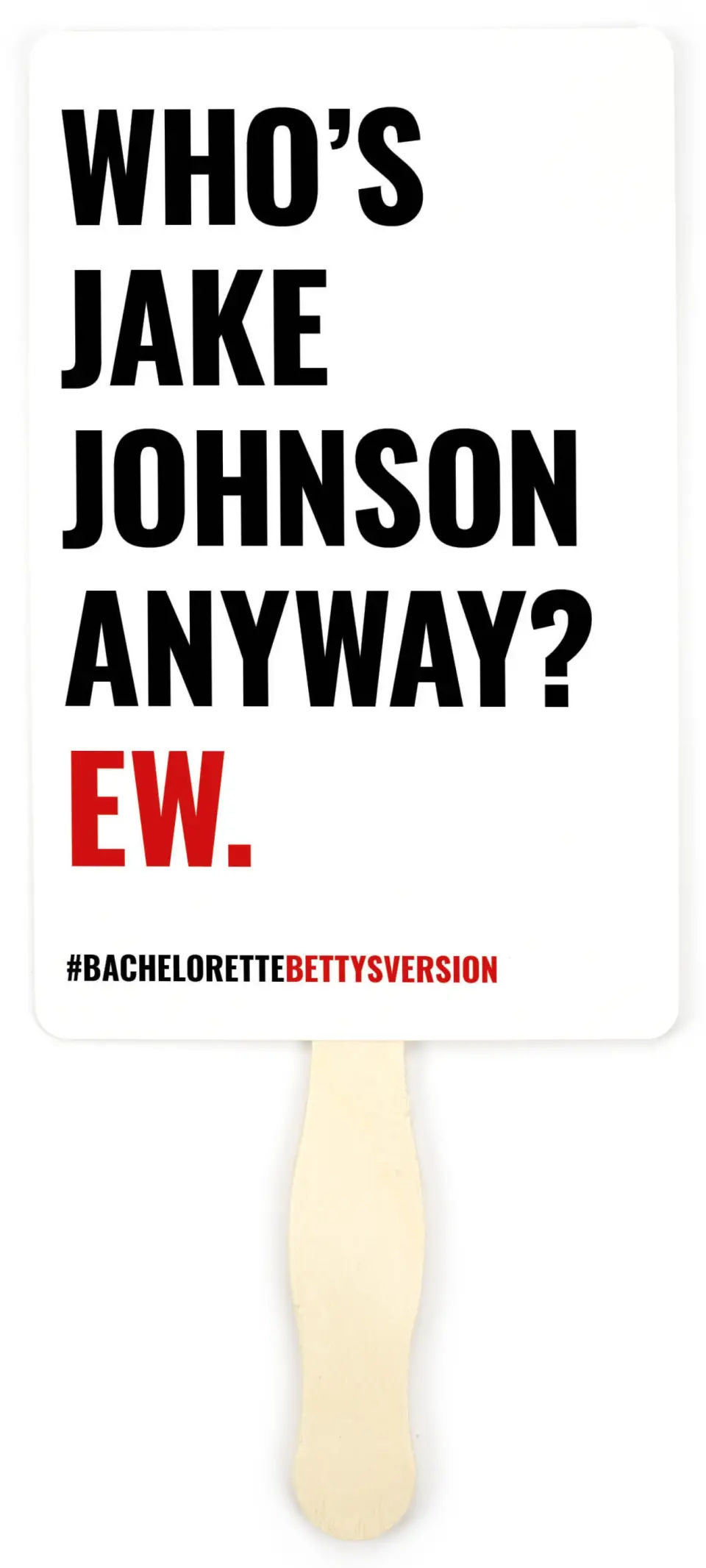 This is a 5" x 7⅞" Bachelorette Party Thank You Card called Loving Him Was Red printed in full color on Premium Smooth paper