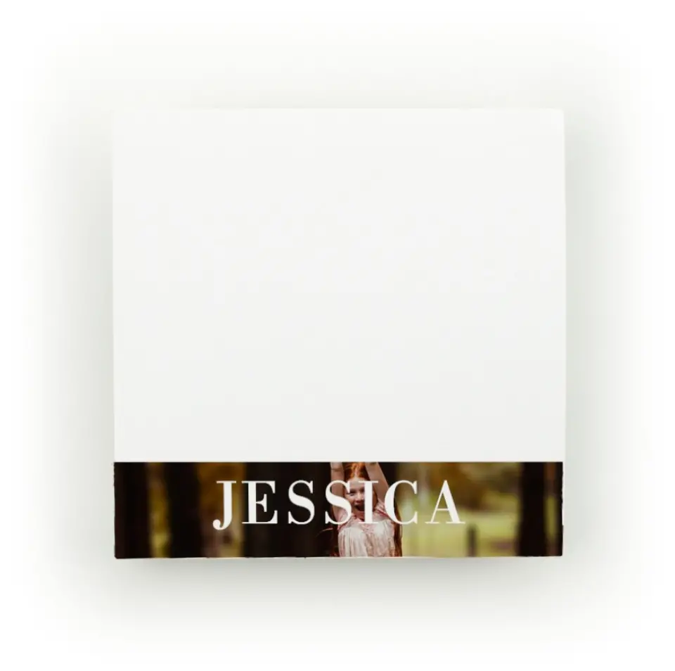 This is a 3" x 3" Post-it Note called Radiant Full Photo printed in full color