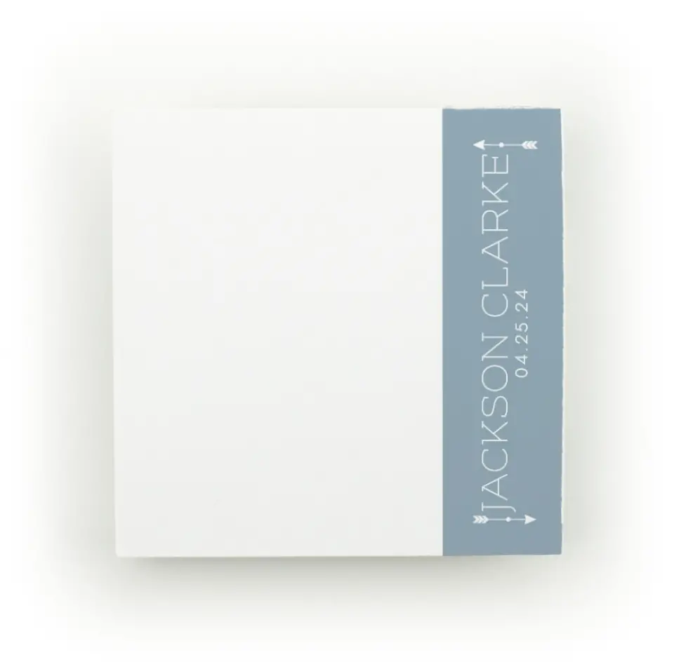 This is a 3" x 3" Post-it Note called Adorable Arrow printed in full color