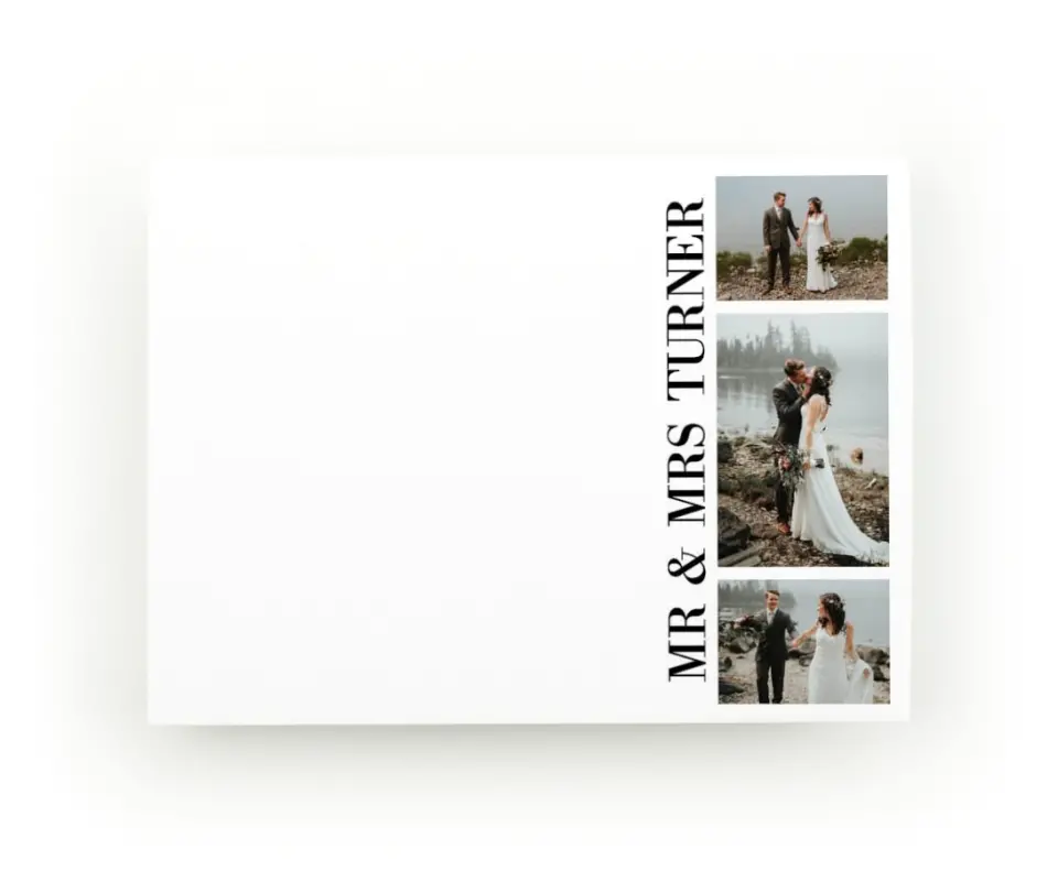 This is a 4" x 3" Post-it Note called Photo Collage printed in full color