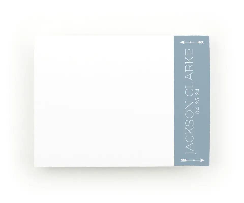 This is a 4" x 3" Post-it Note called Adorable Arrow printed in full color