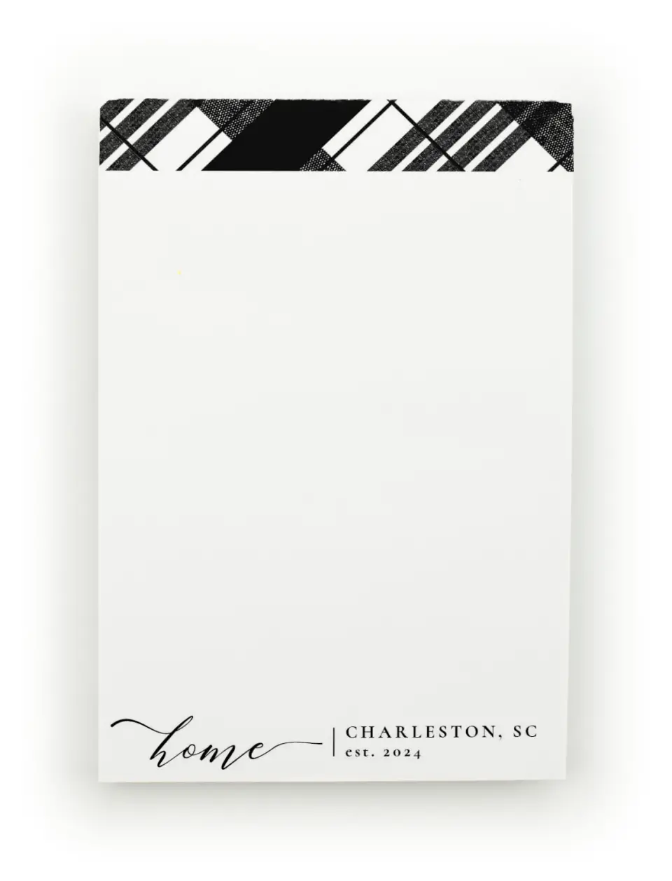 This is a 4" x 6" Post-it Note called Home Checked printed in full color