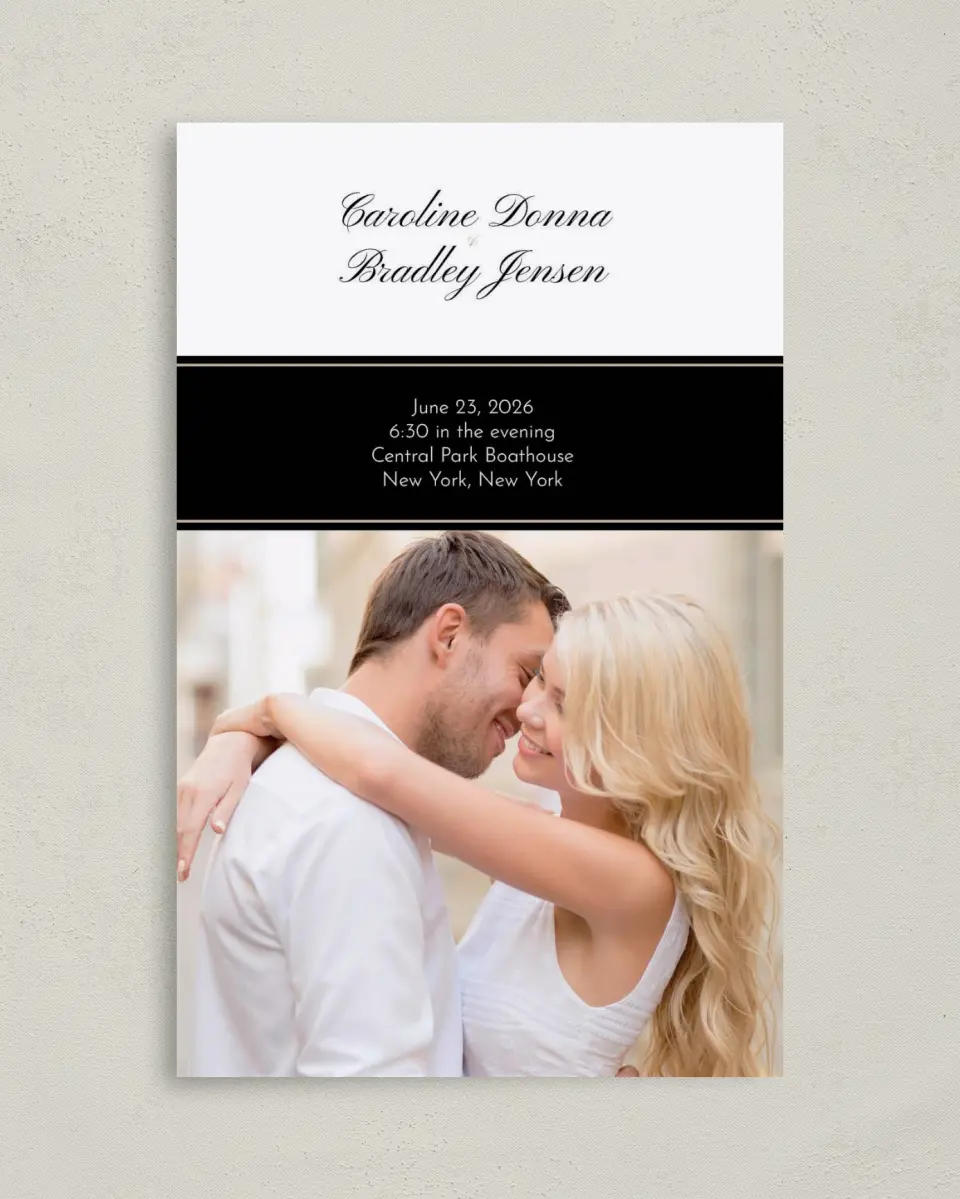 This is a 5" x 7⅞" Folded Half-fold Wedding Program called Vision of Love printed in full color on Premium Smooth paper