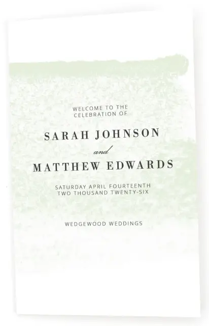 TRANQUIL TWINKLE - Wedding Program