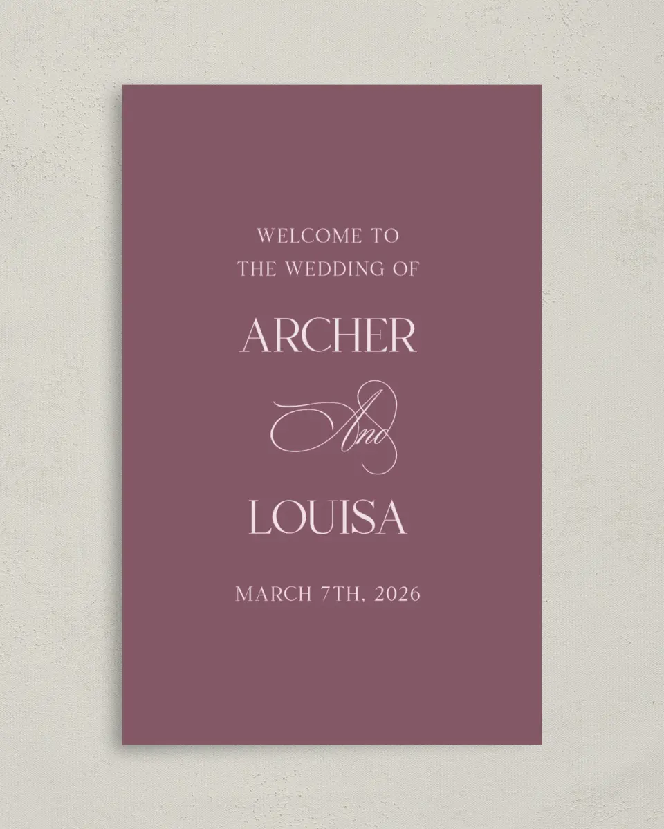 This is a 5" x 7⅞" Folded Half-fold Wedding Program called Roswell printed in full color on Premium Smooth paper