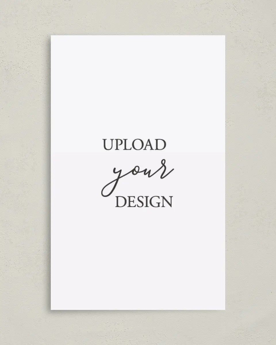 This is a 5" x 7⅞" Folded Upload Your Design called Upload Your Design (PRK Size) Half-fold Wedding Programs printed in full color on Premium Smooth paper