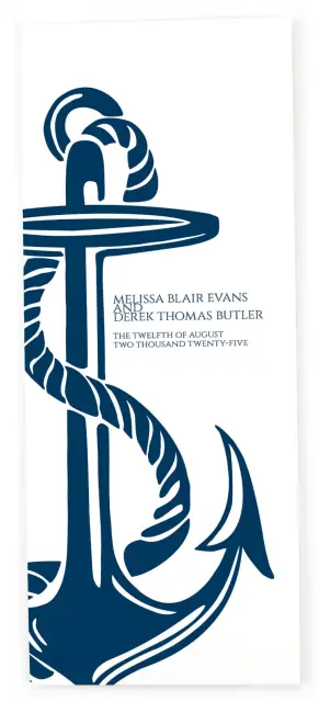 Love's Anchor: Flat Wedding Programs