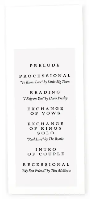 Garden Laurel: Flat Wedding Programs