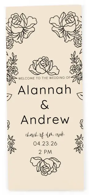 Simple Gardens: Flat Wedding Programs