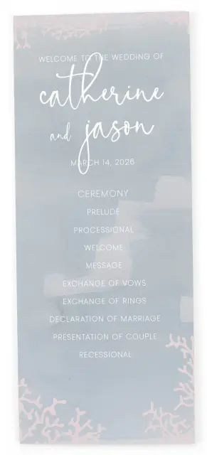 ENCHANTING SEA: Flat Wedding Programs