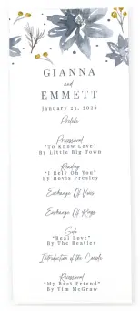 Nautical Stripes Wedding Programs