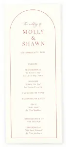 Autumn Blooms Wedding Programs