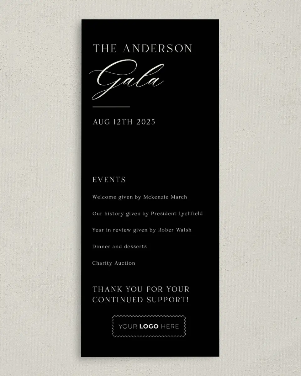 This is a 3⅝" x 8⅞" Tea-length Wedding Program called Giving Grace printed in full color on Premium Smooth paper