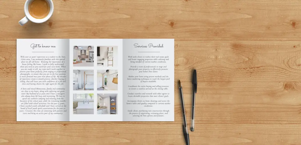 Brochure Flap Open