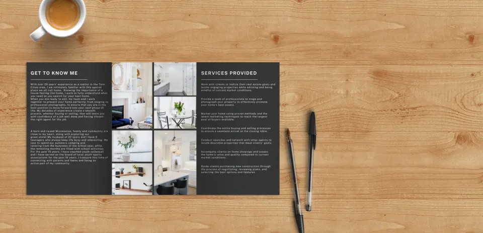 Brochure Flap Open