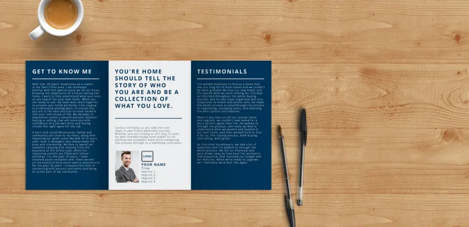 Brochure Flap Open