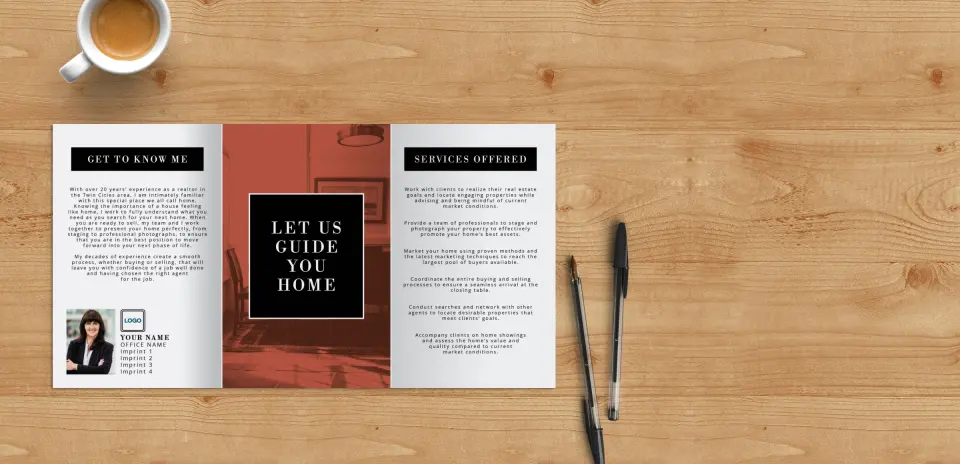 Brochure Flap Open