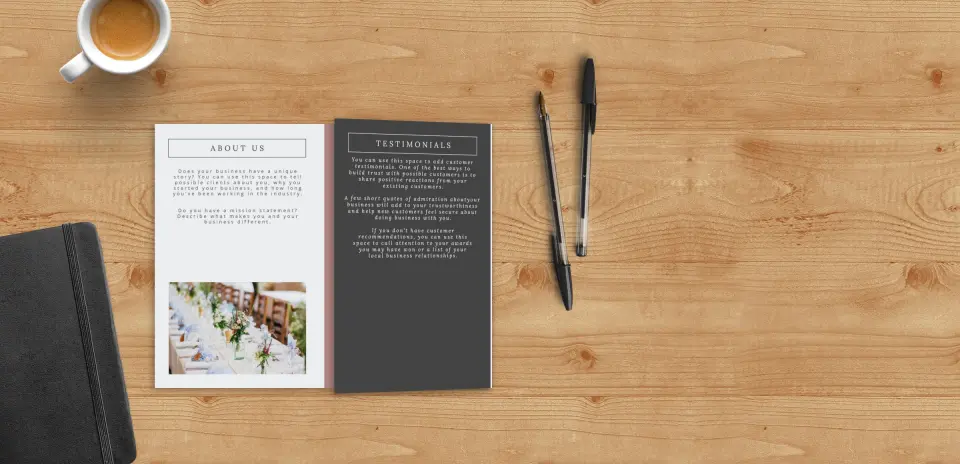 Brochure Flap Opening