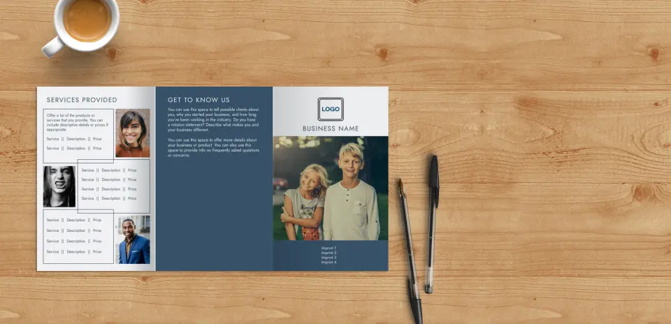Brochure Flap Open