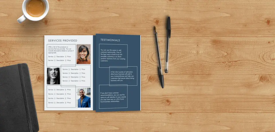 Brochure Flap Opening
