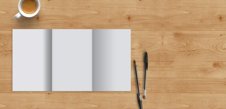 Brochure Flap Open