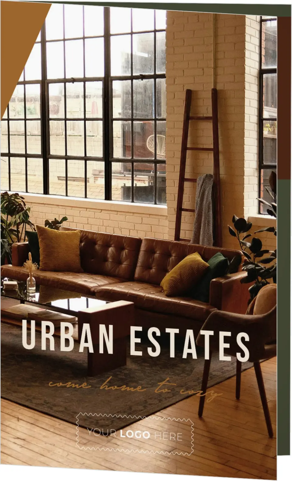 This is a 5" x 7⅞" Folded Brochure called Urban Essence printed in full color