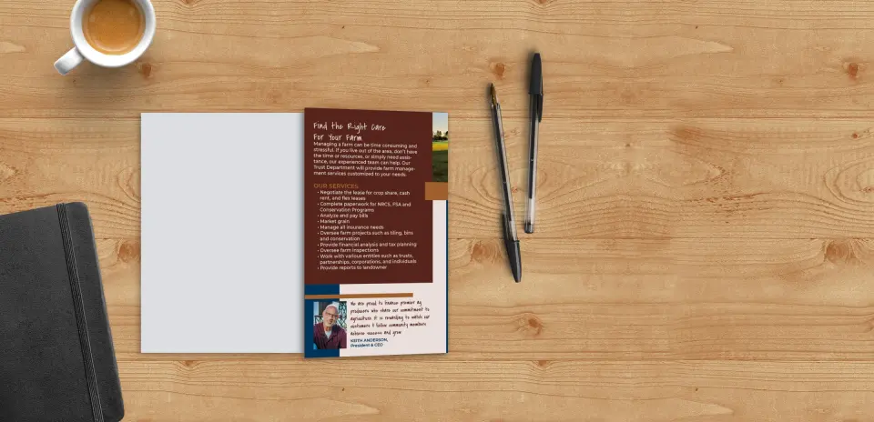 Brochure Flap Opening