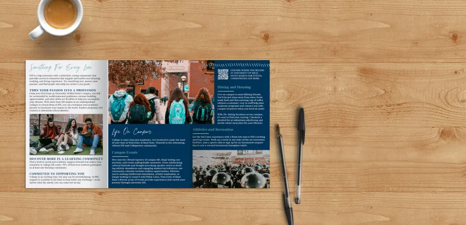 Brochure Flap Open