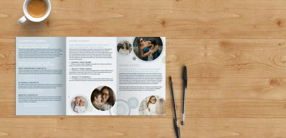 Brochure Flap Open