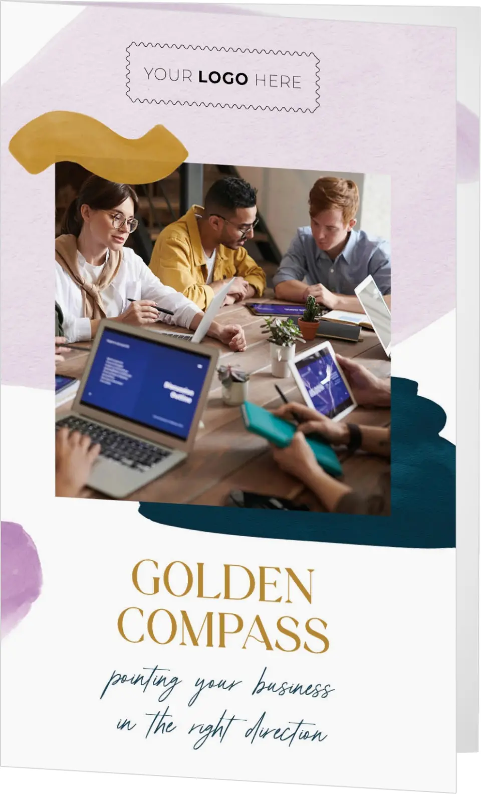 This is a 5" x 7⅞" Folded Brochure called Cordially Colorful printed in full color