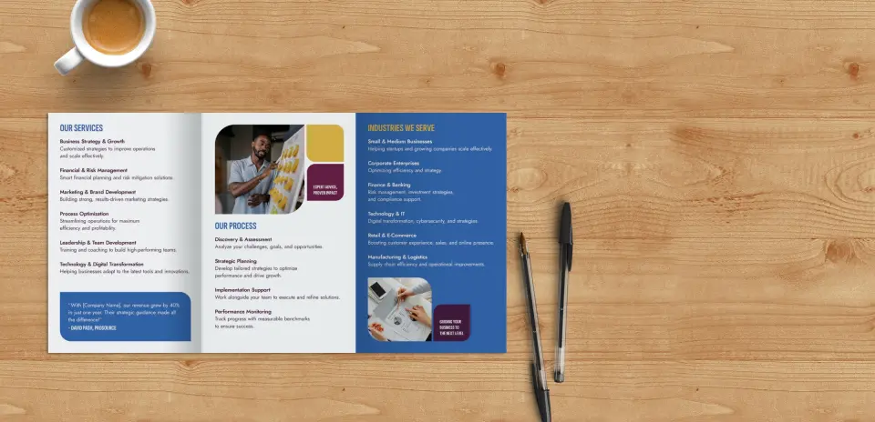 Brochure Flap Open