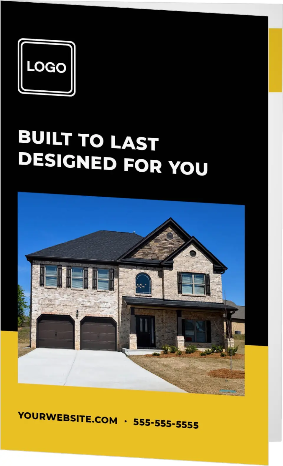This is a 5" x 7⅞" Folded Brochure called Bold Framework printed in full color