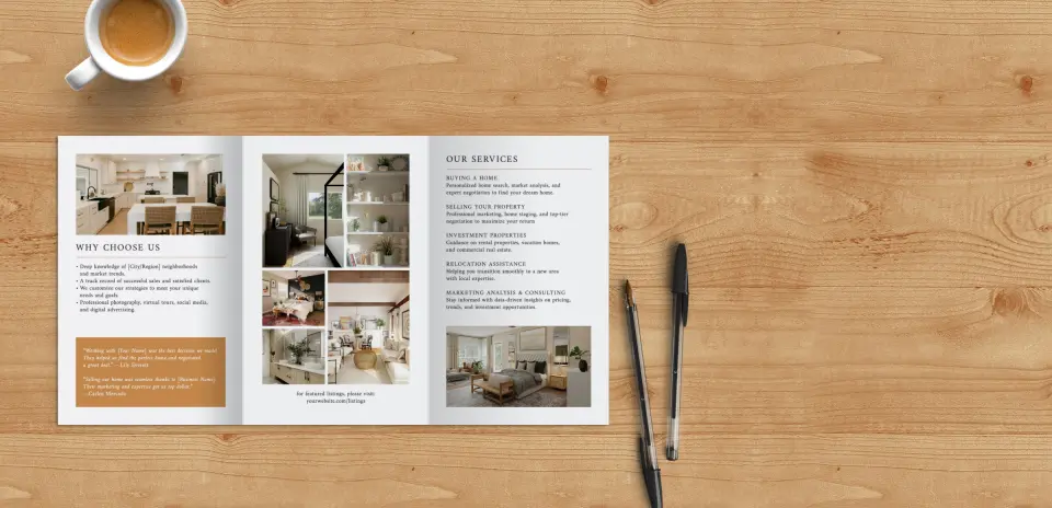 Brochure Flap Open