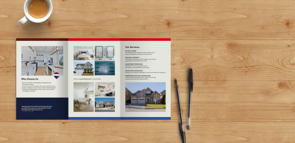 Brochure Flap Open